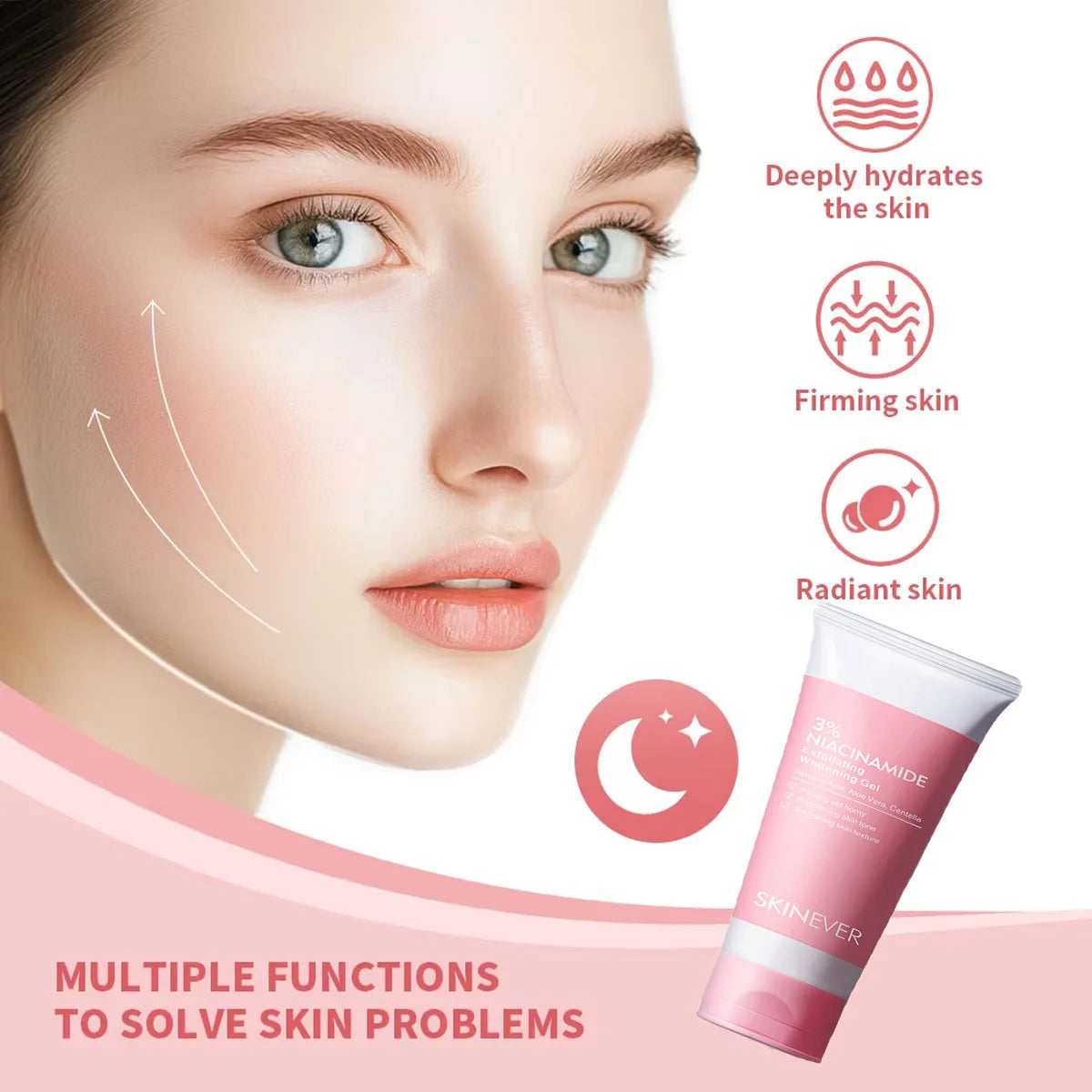 Daily skincare routine with niacinamide facial cleanser for bright clear balanced skin

