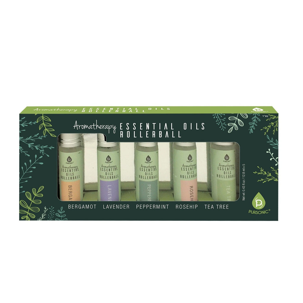 Aromatherapy Essential Oils Rollerballs Set - 5 Scents
