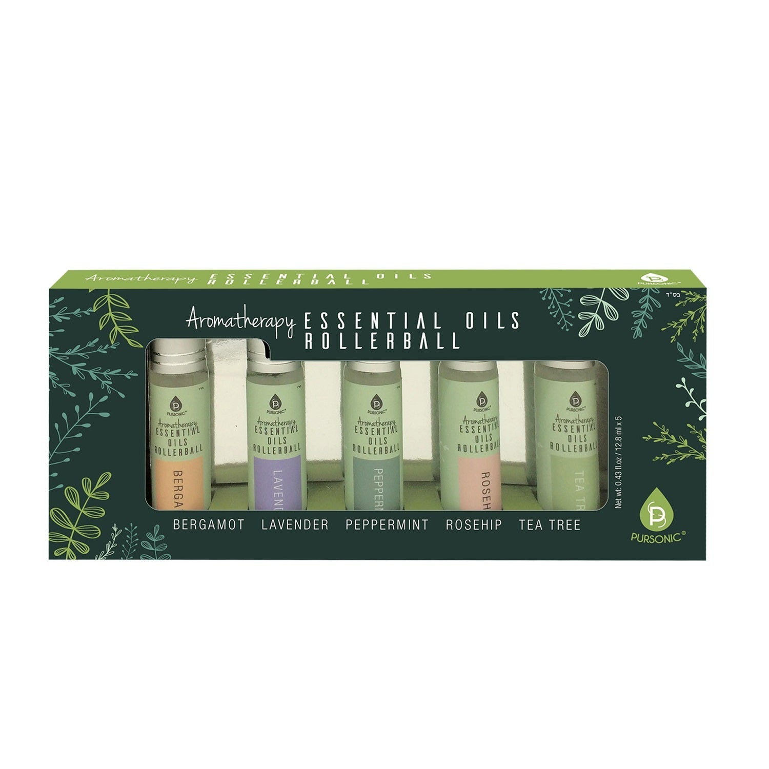 Aromatherapy Essential Oils Rollerballs Set - 5 Scents