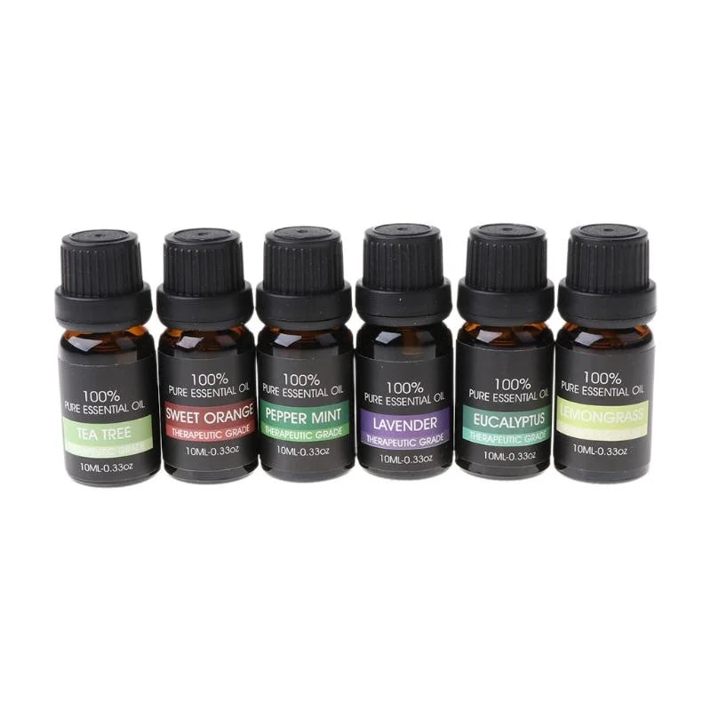 Therapeutic Grade Essential Oil Set - 100% Pure 6-Pack