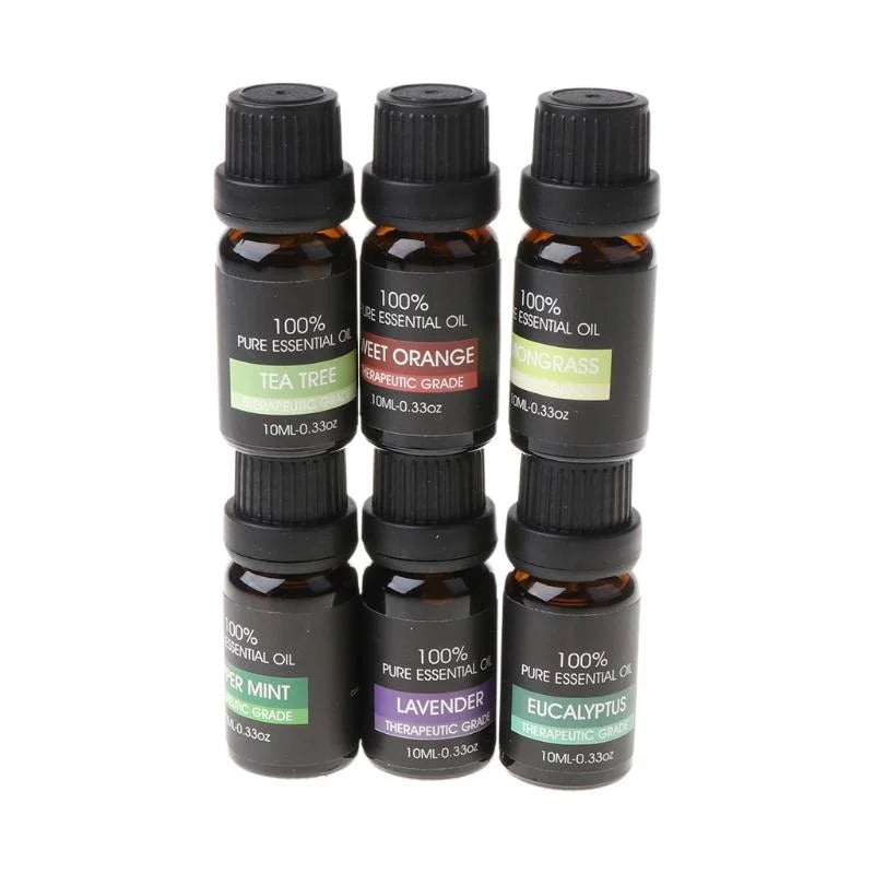 Therapeutic Grade Essential Oil Set - 100% Pure 6-Pack
