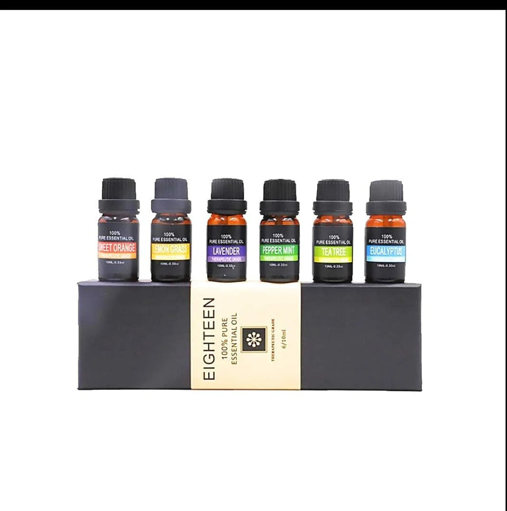 Therapeutic Grade Essential Oil Set - 100% Pure 6-Pack
