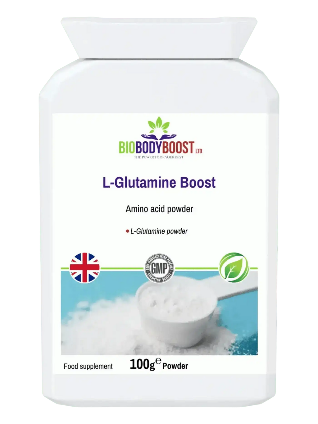 L-Glutamine Powder - 100% Pure Vegan Amino Acid Recovery 100g