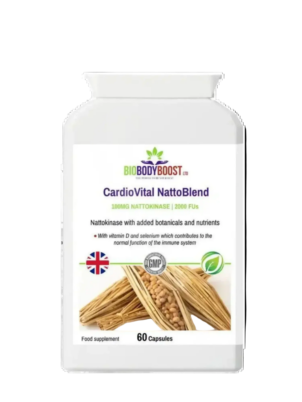 CardioVital Natto Blend - Nattokinase 2000 FU Supplement 60 Capsules