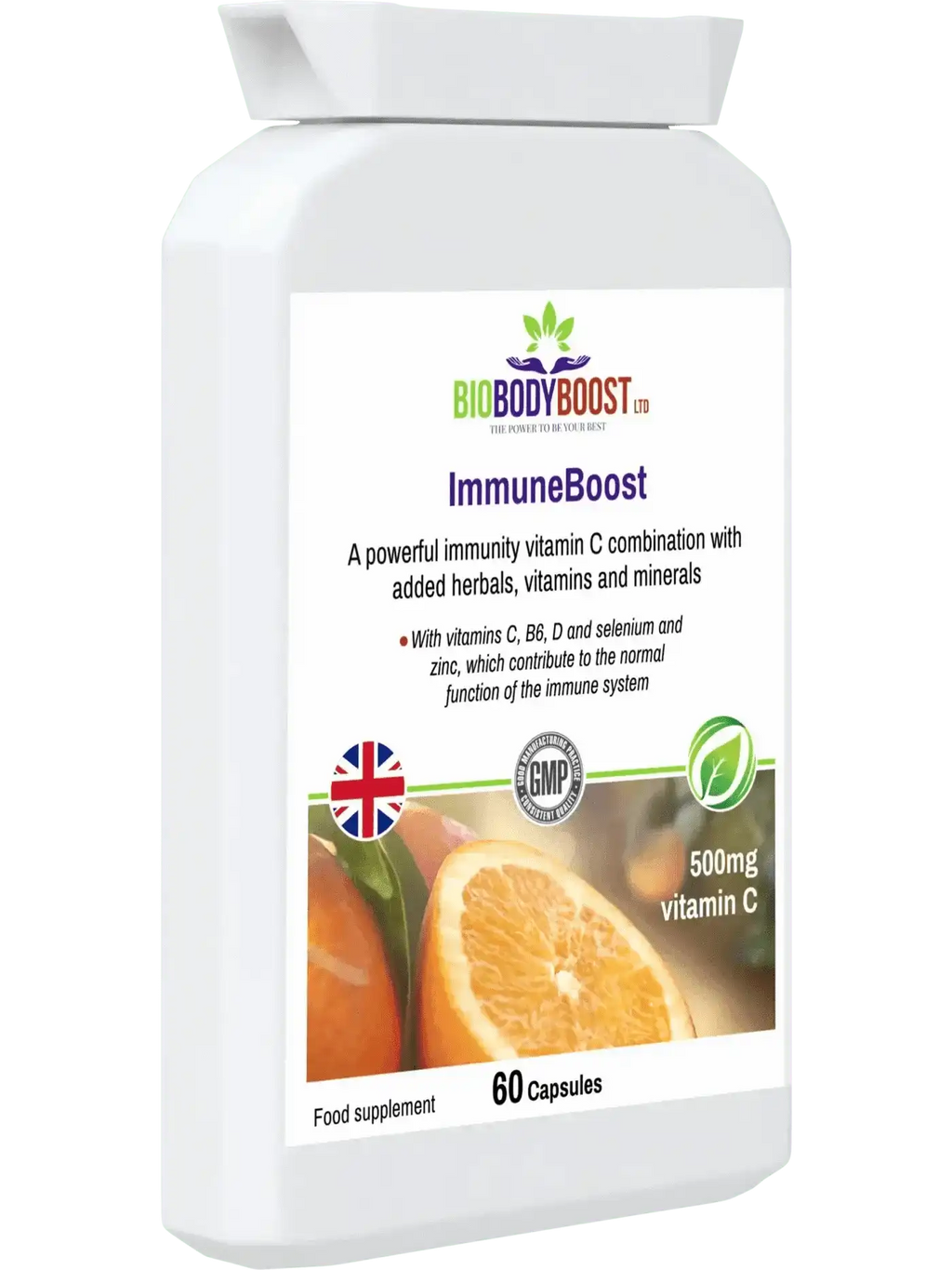ImmuneBoost - Vitamin C Reishi Mushroom Probiotic Immune Support 60caps