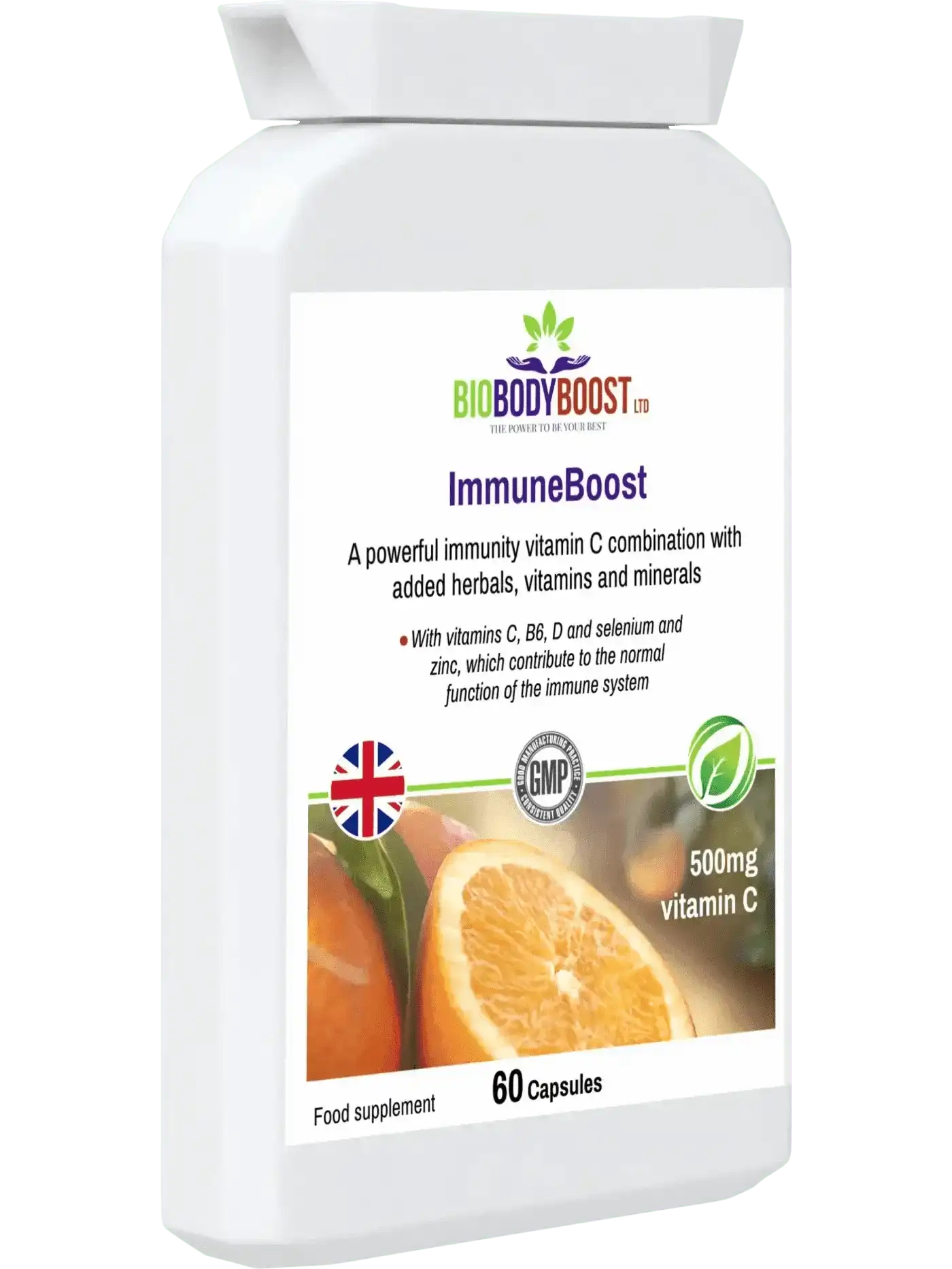 ImmuneBoost - Vitamin C Reishi Mushroom Probiotic Immune Support 60caps
