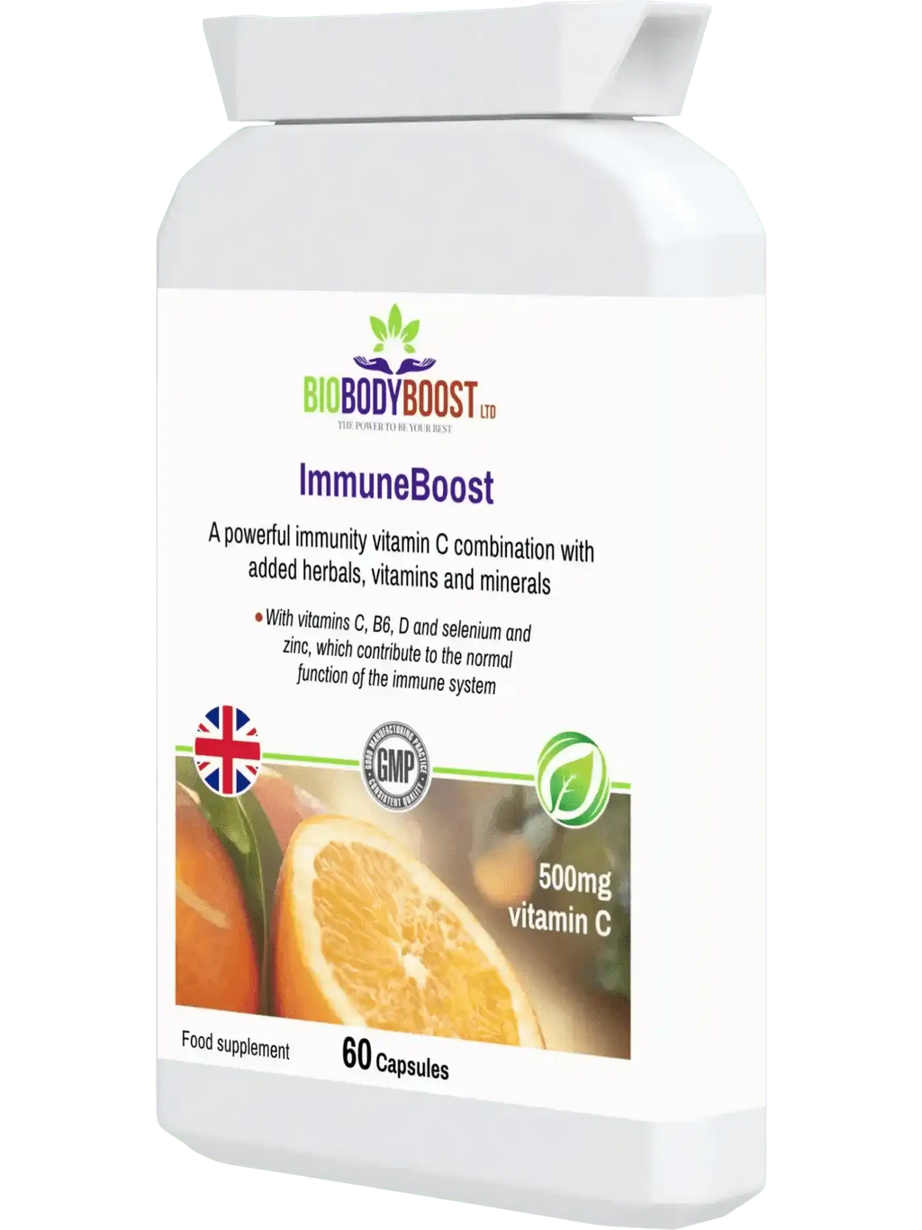 ImmuneBoost - Vitamin C Reishi Mushroom Probiotic Immune Support 60caps