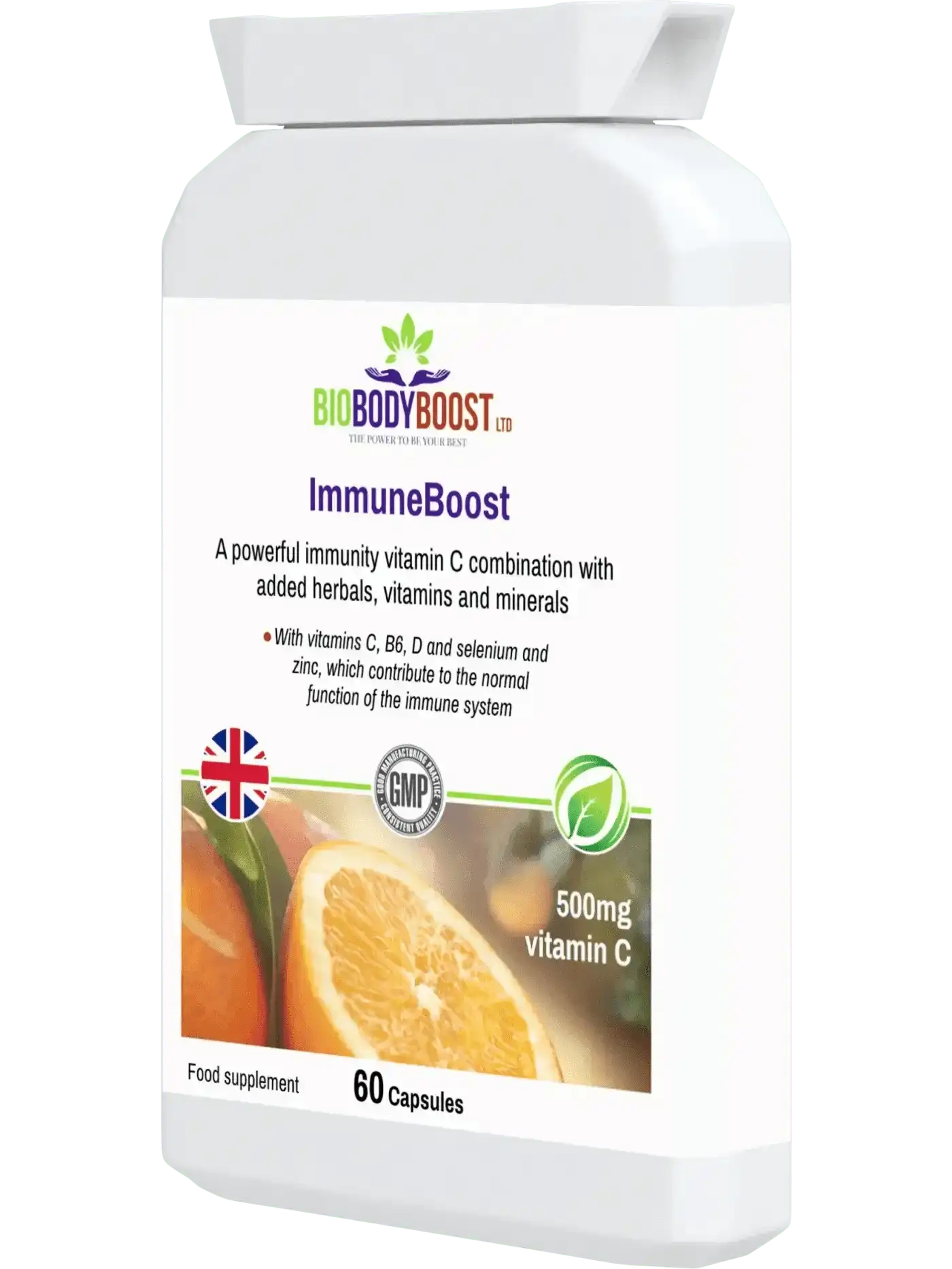 ImmuneBoost - Vitamin C Reishi Mushroom Probiotic Immune Support 60caps