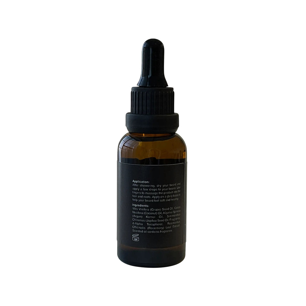 Vegan Beard Oil - All-Natural Jojoba Argan Rosemary Blend 30ml