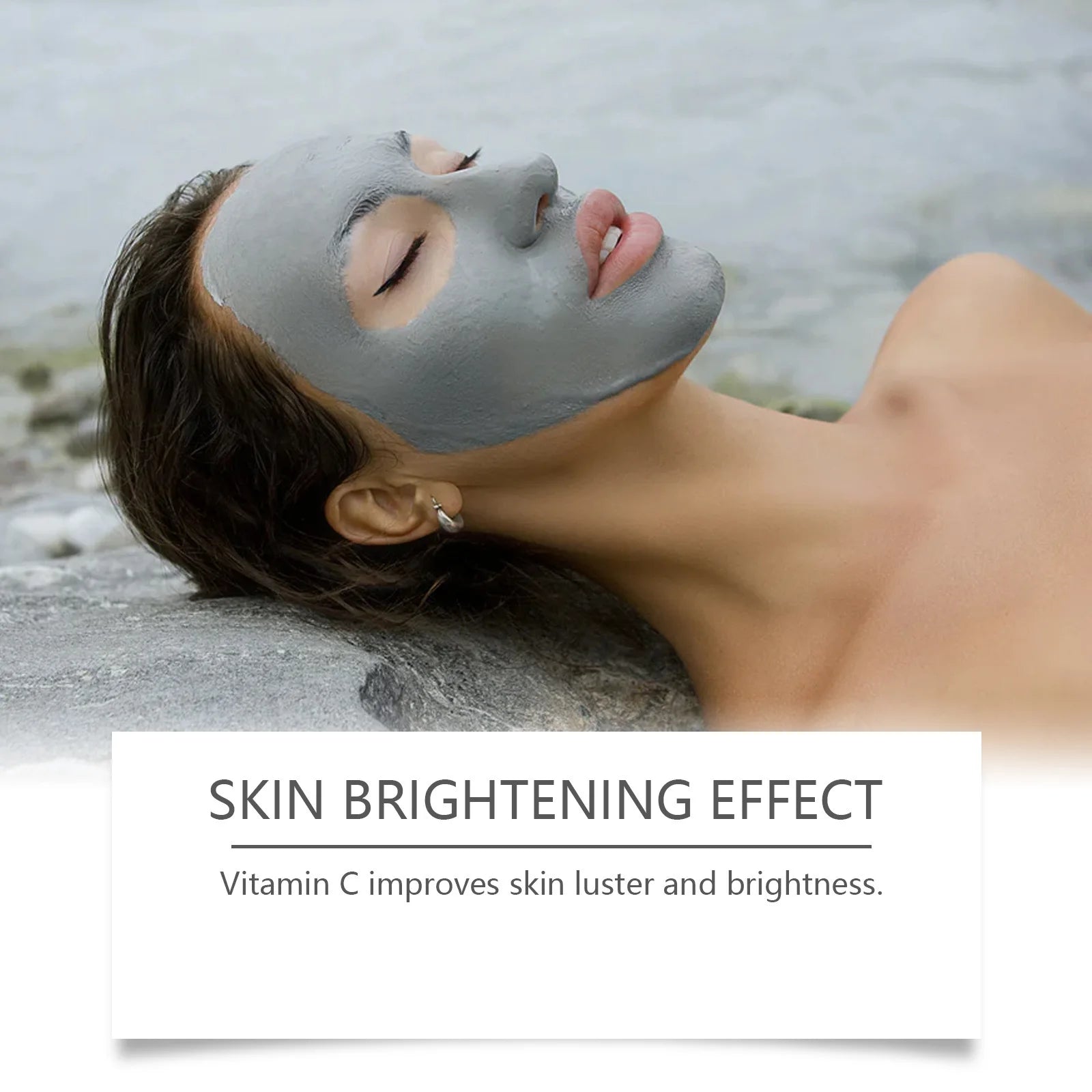Dead Sea mud mask on face deep cleansing treatment for brightening oil control clear skin
