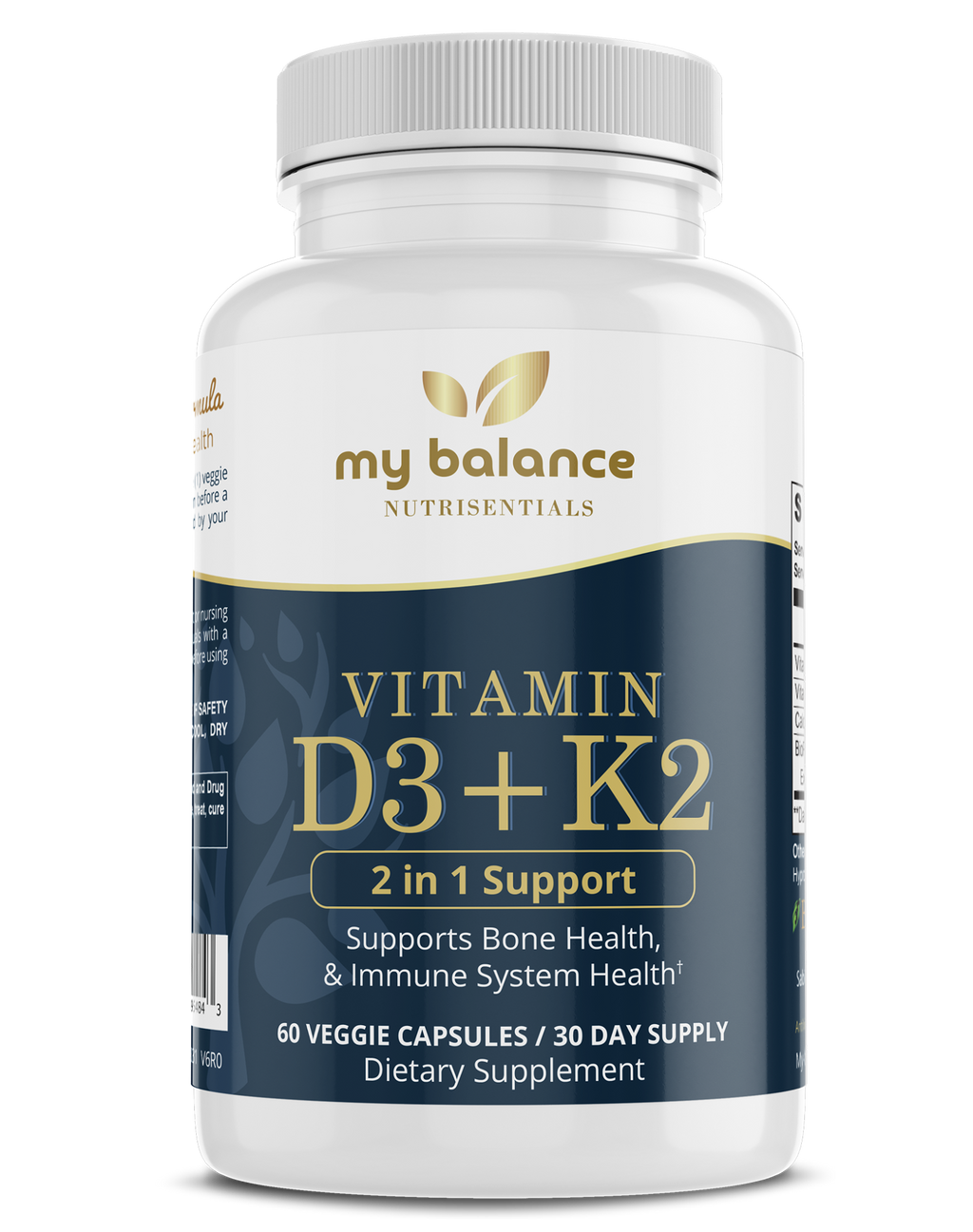 D3 & K2 Happy Bones - Vitamin D3 K2 Health Supplement