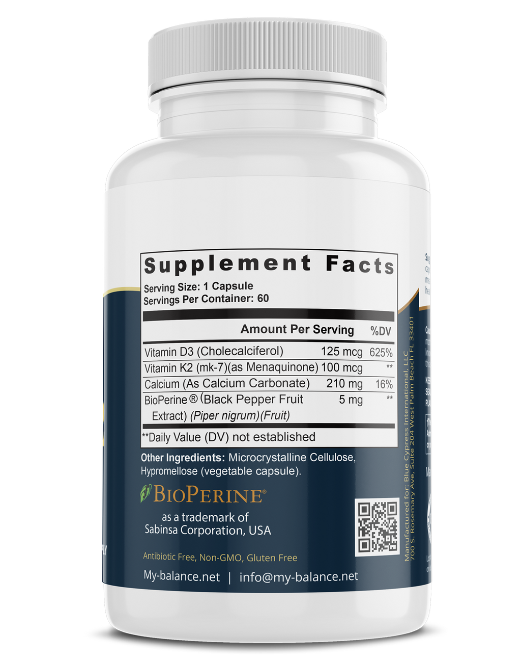 D3 & K2 Happy Bones - Vitamin D3 K2 Health Supplement