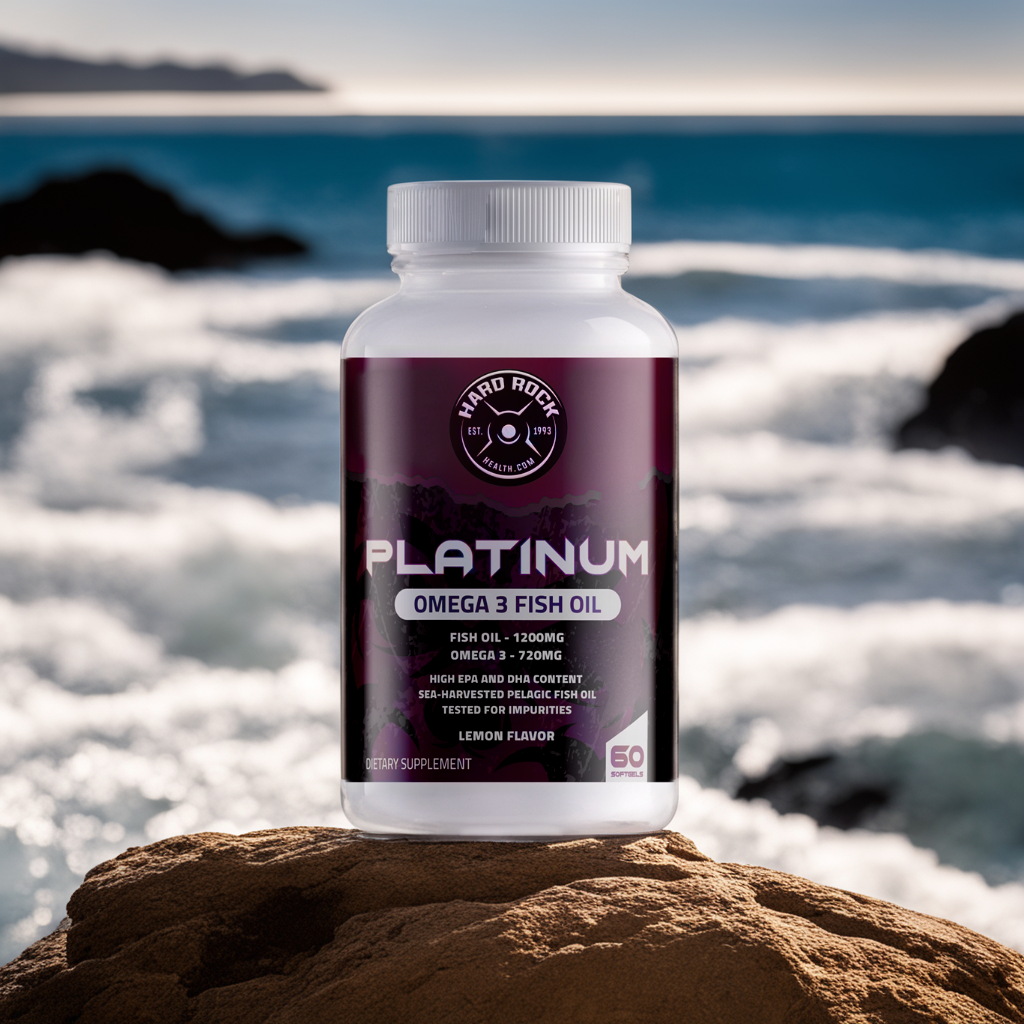 Omega 3 Fish Oil - 1200mg EPA DHA Heart Brain Support 60 Capsules