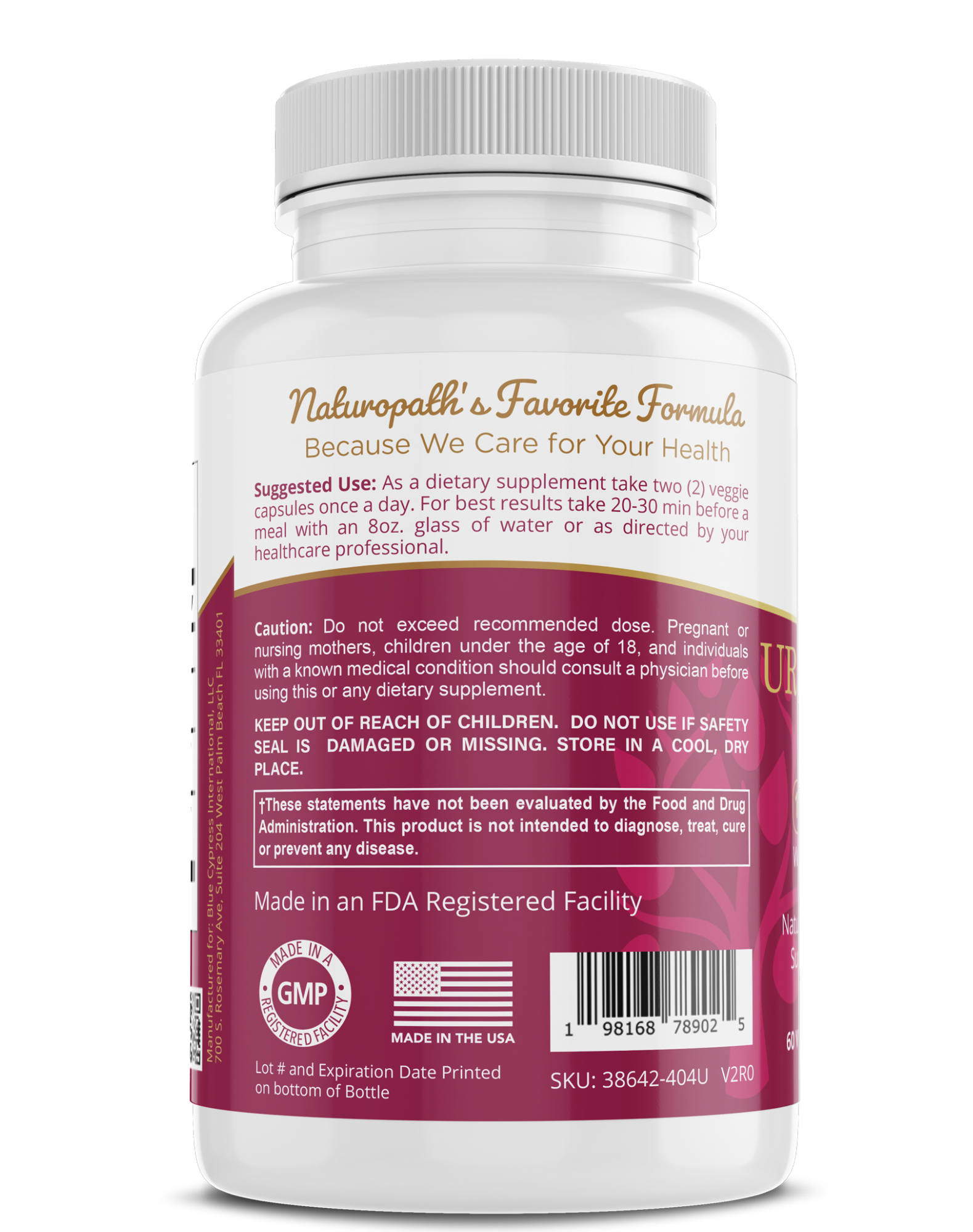 Urinary Tract Support - Natural Herbal Blend Supplement
